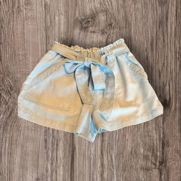 Bella Dahl Denim Belted Paperbag Shorts XS - Picture 1 of 8